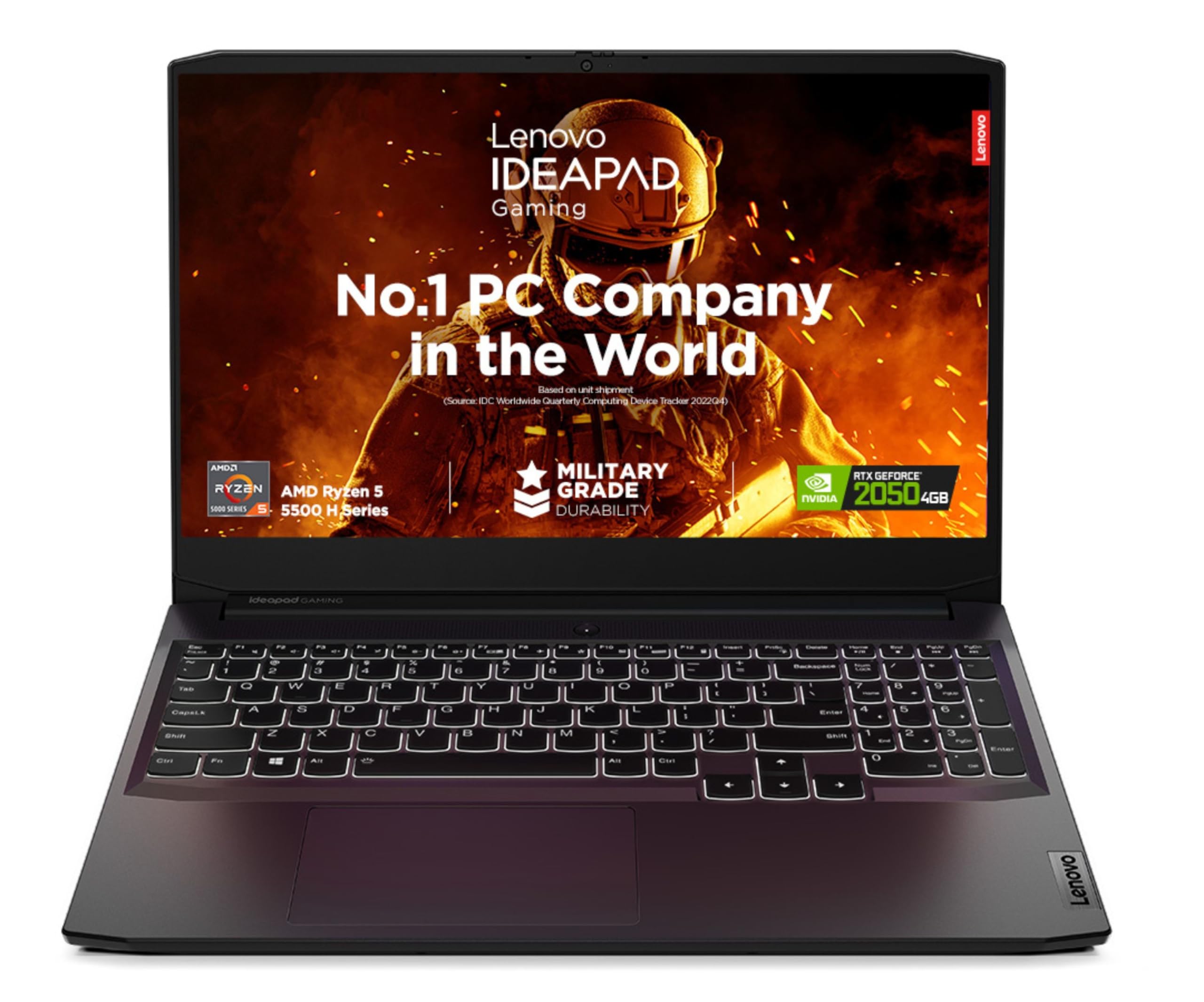 Lenovo IdeaPad Gaming 3, 15.6 FHD IPS, Ryzen 5 5500H do 4.2GHz, 16GB 512GB SSD