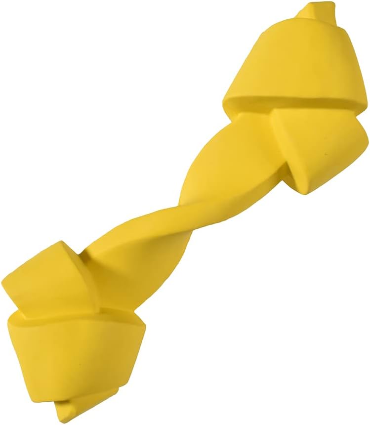 252441 Igračka za Pse Guma kost čvor SM žuta